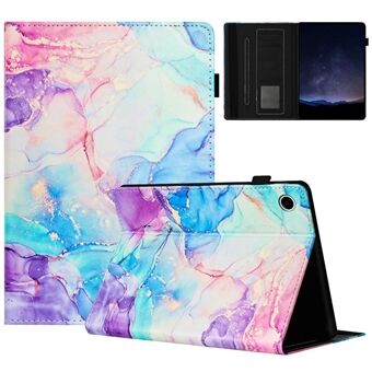 For Lenovo Tab M10 (3. generation) Etui med Multi-Vinkel Visning Smart PU Læder Marmor Cover