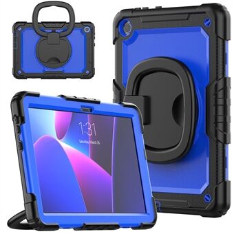 Til Lenovo Tab M10 (Gen 3) TB-328FU / TB-328XU PC + Silicone Tablet Cover 360 graders roterende støtteben Anti-drop-etui med skulderrem