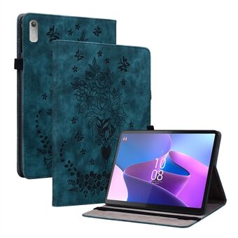 Til Lenovo Tab P11 Gen 2 11.5" Kortholder Tablet Etui Med Præget PU-læder Tablet Cover Med Stativ