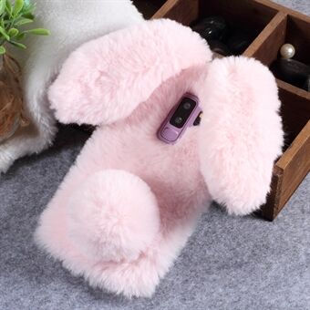 Kaninformet fluffy pelsbelagt TPU-cover til Samsung Galaxy S9+ SM-G965