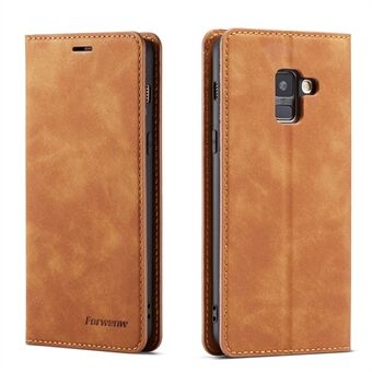 FORWENW Fantasy Series Stand Silky Touch Leather Wallet Cover til Samsung Galaxy A8 (2018)