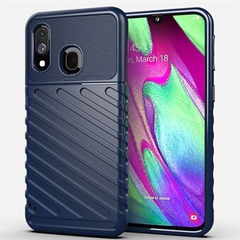 Thunder Series Twill Texture Soft TPU cover til Samsung Galaxy A40