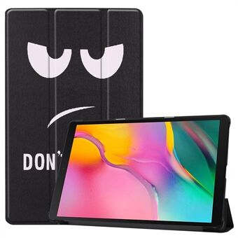 Mønstertryk Slidstærkt PU-læder Tri-fold Stand Auto Wake/Sleep-etui til Samsung Galaxy Tab A 10.1 (2019) SM-T510 (Wi-Fi) / SM-T515 (LTE)