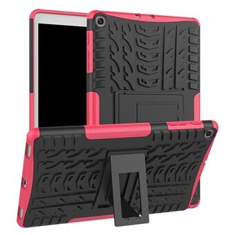 Anti-scratch Dæk mønster Hybrid PC + TPU Stativ Tablet Cover Beskyttelse Tilfælde til Samsung Galaxy Tab A 10.1 (2019) T510