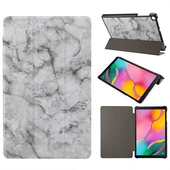 Marmor Tekstur Tri-fold PU Læder Stand Tablet Cover til Galaxy Tab A 10.1 (2019) SM-T515 / SM-T510