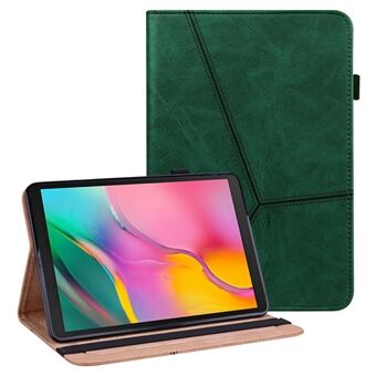 Støddæmpende Læder Tablet Stand Cover med Kortholder og Penstrop til Samsung Galaxy Tab A 10.1 (2019) SM-T510 (Wi-Fi)