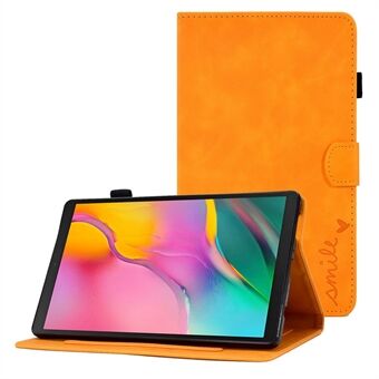 Til Samsung Galaxy Tab A 10.1 (2019) SM-T510 PU Læder Tablet Etui Kortholder Mønstret Folio Stå Cover med Pen Holder, Automatisk Vågning / Søvn