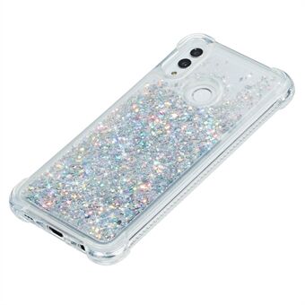 Glitter Powder Solid Color Quicksand TPU Shell til Samsung Galaxy A20e