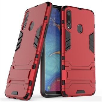 Plast + TPU Hybrid Shell Cover med Kickstand til Samsung Galaxy A20s