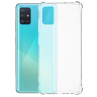 Til Samsung Galaxy A51 4G SM-A515 Anti-drop telefoncover 1,5 mm gennemsigtig TPU telefoncover