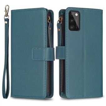 BF Style-19 til Samsung Galaxy A41 (global version) PU læder telefoncover Lynlås Stand tegnebogscover