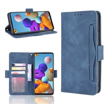 Multiple Card Slots Wallet Læder Beskyttelsesetui til Samsung Galaxy A21s