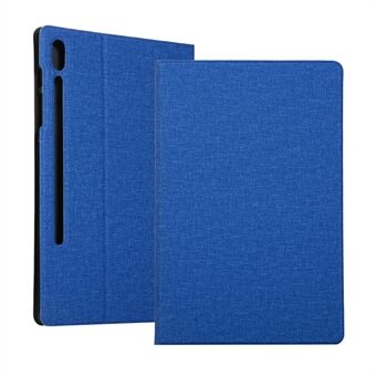 Cloth Texture PU Læder Stativ Tablet Cover til Samsung Galaxy Tab S7 T870 T875 / S8