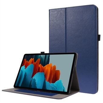 Crazy Horse tekstur tofold design læder cover-etui til Samsung Galaxy Tab S7 / S8