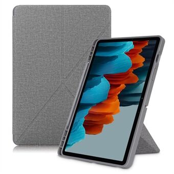 Origami Stand Strong Magnet Læder Smart Cover med Pen Slot til Samsung Galaxy Tab S7 T870 T875/Tab S8