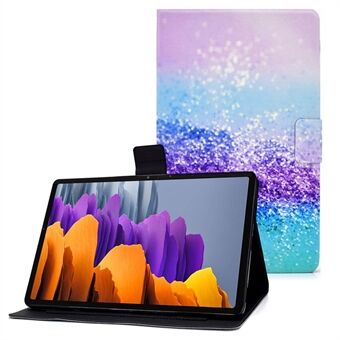 Til Samsung Galaxy Tab S7 T870/Galaxy Tab S8 X700 X706 Anti-drop mønstertryk Læder tabletetui beskyttelsescover