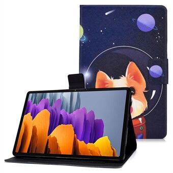 Til Samsung Galaxy Tab S7 T870/Galaxy Tab S8 X700 X706 Anti-drop Motivtryk Læder Tablet Etui Beskyttende Cover