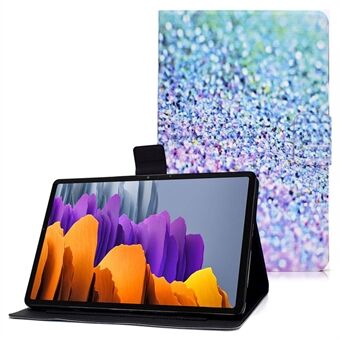 Til Samsung Galaxy Tab S7 T870/Galaxy Tab S8 X700 X706 anti-drop mønster-print læder tablet-etui beskyttende cover - Multi