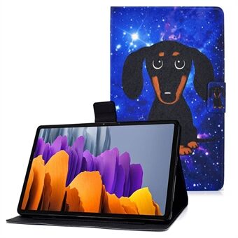 Til Samsung Galaxy Tab S7 T870/Galaxy Tab S8 X700 X706 Anti-drop Mønster Tryk Læder Tablet Etui Beskyttende Cover