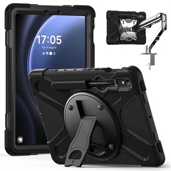 Til Samsung Galaxy Tab S9 FE X510 / S9 X710 / S8 X700 / S7 T870 Etui Kickstand PC+Silikone Tablet Cover