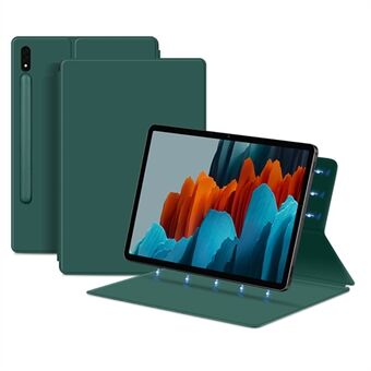 Til Samsung Galaxy Tab S7 PU Læder Magnetisk Tablet Etui Stativ Auto Sleep / Wake Cover