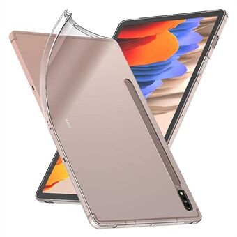 Til Samsung Galaxy Tab S7 / S8 HD Gennemsigtigt Beskyttelsesomslag Ultra-tynd TPU Tablet Etui med Pen Slot