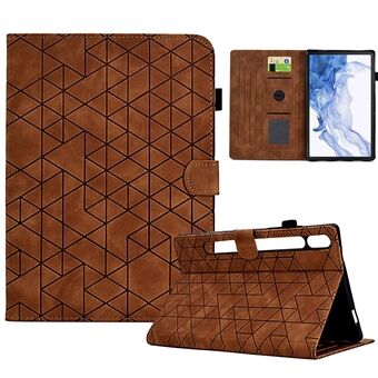 Til Samsung Galaxy Tab S8 X700 X706 / Tab S7 T870 T875 Etui Mønstret Præget PU Læder Tablet Cover