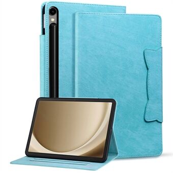 Til Samsung Galaxy Tab S9 / Tab S9 FE / Tab S8 / Tab S7 Etui i læder med kortlomme til tablet