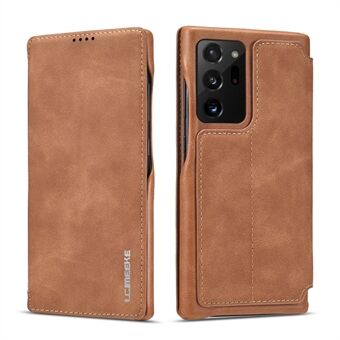 LC.IMEEKE Retro Style Læder Kortholder Cover til Samsung Galaxy Note20 Ultra/Note20 Ultra 5G