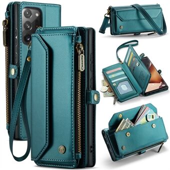 CASEME C36-serien til Samsung Galaxy Note20 Ultra / Note20 Ultra 5G Case læder telefon taske med remme