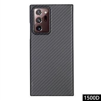 Til Samsung Galaxy Note20 Ultra 5G / Note20 Ultra Etui 1500D Grov Tekstur Sort Aramid Fiber Telefon Cover