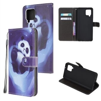 Nyligt Case Printing Cross Texture Stand Lædercover til Samsung Galaxy A42 5G