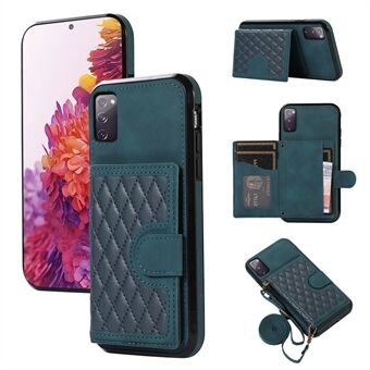 Til Samsung Galaxy S20 FE 2022 / S20 FE / S20 FE 5G / S20 Lite Etui med Kortholder TPU+PU Læder Telefoncover