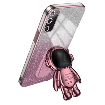 Til Samsung Galaxy S20 FE 2022 / S20 Lite / S20 FE 5G / S20 FE Astronaut Kickstand Telefon Etui PC+TPU Cover