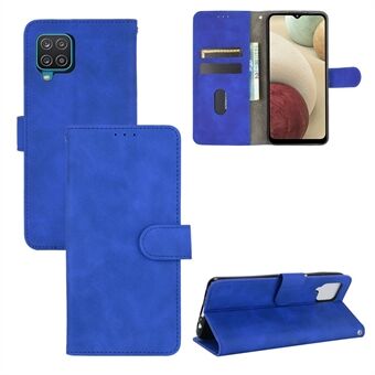 Skin-touch Læder Shell til Samsung Galaxy A12 / M12 Wallet Phone Cover