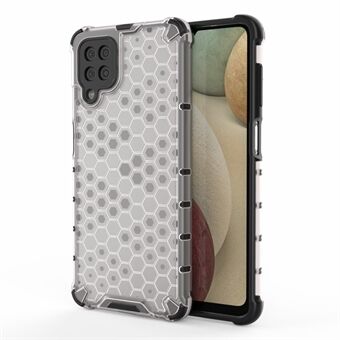 Honeycomb mønster til Samsung Galaxy A12 stødsikker TPU + pc combo cover