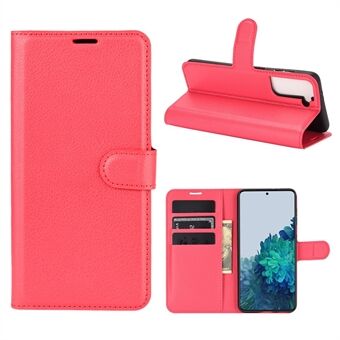 Litchi Grain Wallet Stand Læderbeskyttende telefon skal til Samsung Galaxy S21 5G