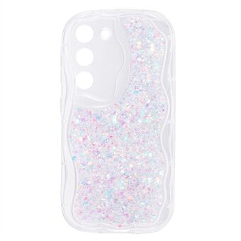 JTW-serien til Samsung Galaxy S21 5G / 4G-etui med epoxy-pailletter, telefon TPU-cover