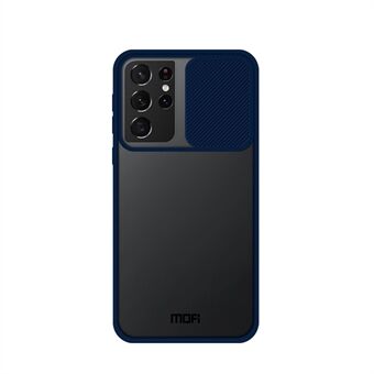 MOFI XINDUN Series Stødsikker PC + TPU Cover med Linsebeskyttende glideskærm til Samsung Galaxy S21 Ultra 5G