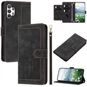 Til Samsung Galaxy A32 5G / M32 5G Etui Tulip Læder Telefon Cover med 5 Kort Slots Tegnebog