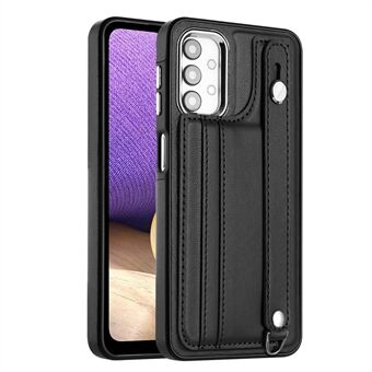 Til Samsung Galaxy A32 5G / M32 5G Kortholder Telefon Case YB Læder Coating Series-5 Kickstand TPU telefoncover