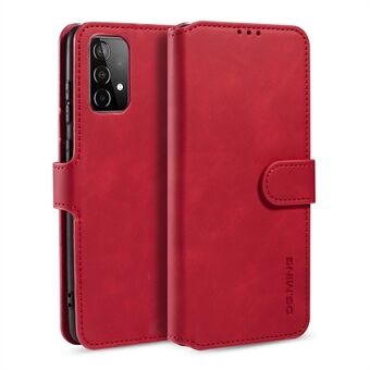 DG.MING Retro Style telefoncover til Samsung Galaxy A52 4G/5G / A52s 5G Ridsefast læder Stand skal