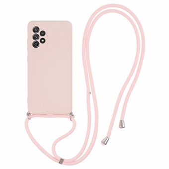 Til Samsung Galaxy A52 4G / 5G / A52s 5G Etui Præcise Udstansning TPU Cover med Langt Håndledsiål