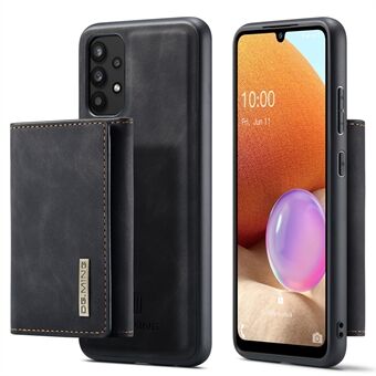 DG.MING M1 Series Lædercoated TPU + PC Magnetic Hybrid Cover Shell med Wallet Kickstand til Samsung Galaxy A32 4G (EU-version)