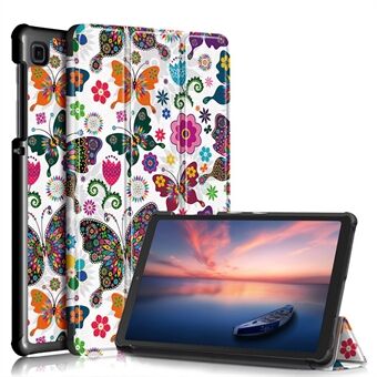 Tri-fold Stand PU lædermønstertryk Tablet Cover Smart Case til Samsung Galaxy Tab A7 Lite 8,7 tommer T220 / T225