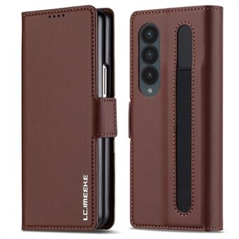 LC.IMEEKE L1 Til Samsung Galaxy Z Fold3 5G Stand Cover Struktur PU Læder Pung Telefon Etui