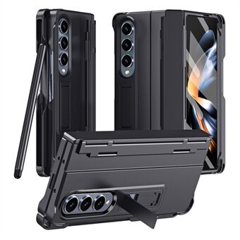 Til Samsung Galaxy Z Fold3 5G-etui, gummibelagt PC-telefoncover med skærmbeskytter / styluspen.