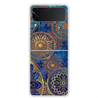 Mønsterprint Design Hard PC Bagside Stødsikkert telefoncover til Galaxy Z Flip3 5G