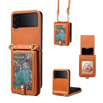 Til Samsung Galaxy Z Flip3 5G Etui Mønster Kortholder Telefoncover