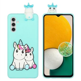 Til Samsung Galaxy A13 5G 3D Cute Cartoon Funny Animal Style TPU + PVC Anti-Slip etui